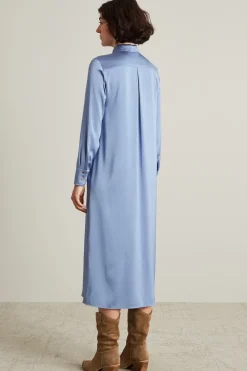 Abito a camicia - Azzurro