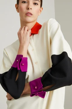 Abito a camicia - Bianco Nero