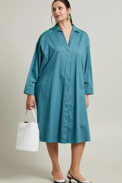 Abito a camicia - Turchese