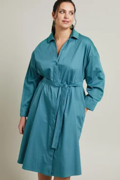 Abito a camicia - Turchese