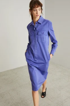 Abito a camicia - Viola