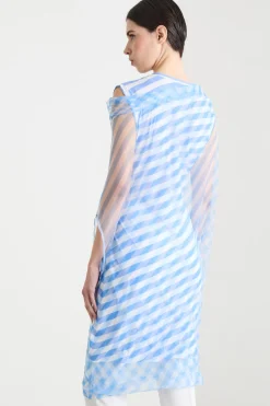 Abito a doppio strato - Azzurro Bianco