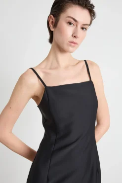 Abito a tubino con stampa - Nero