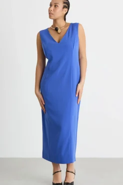 Abito a tubino in crepe - Bluette