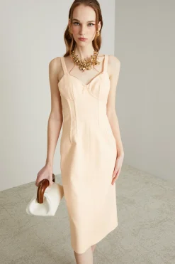 Abito bustier - Pesca