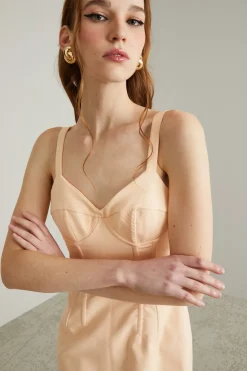 Abito bustier - Pesca