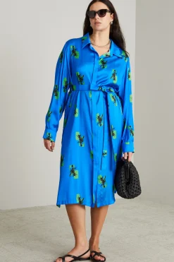Abito chemisier - Blu Verde