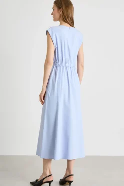 Abito con apertura a goccia - Azzurro
