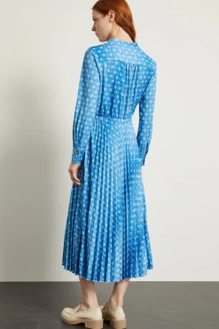 Abito con coulisse in vita - Azzurro Bianco