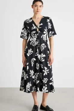Abito con cut-out - Nero