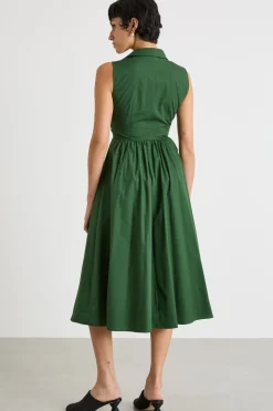 Abito con dettaglio di nodo - Verde