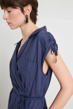 Abito con ricami - Blu