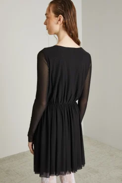 Abito con strass - Nero