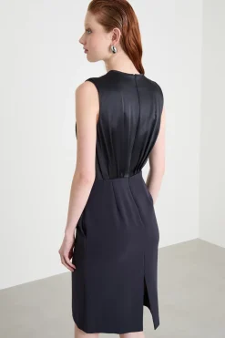Abito in cady leggero - Nero