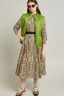 Abito in cotone - Beige Verde