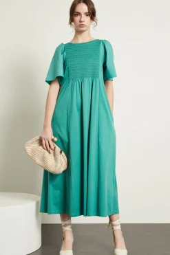 Abito in cotone - Verde