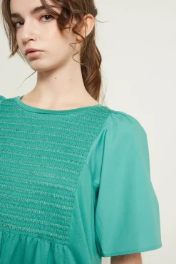 Abito in cotone - Verde