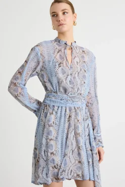Abito in georgette animalier - Animalier