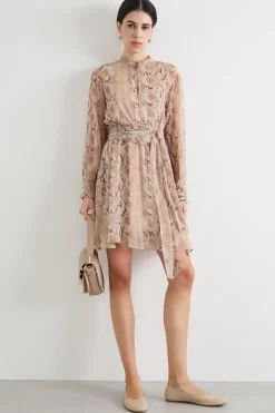 Abito in georgette animalier - Animalier