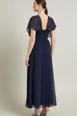 Abito in georgette - Blu