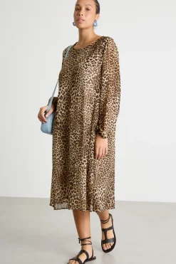 Abito in georgette stampato - Animalier