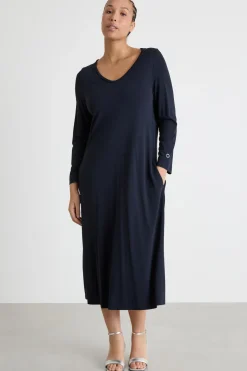 Abito in jersey - Blu