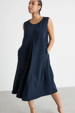 Abito in jersey compatto - Blu