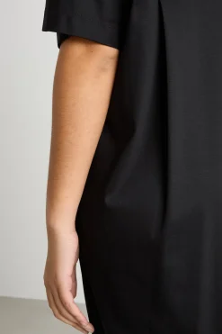 Abito in jersey con maniche a kimono - Nero