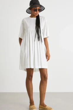 Abito in jersey con tasche - Bianco