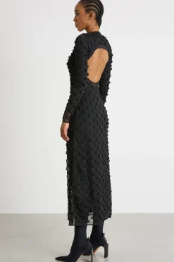 Abito in maglia aderente - Nero