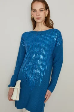 Abito in maglia - Blu