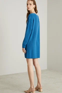 Abito in maglia - Blu