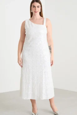 Abito in paillettes - Bianco