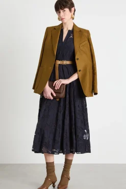 Abito in pizzo - Blu