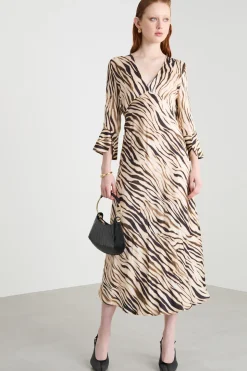 Abito in raso - Animalier