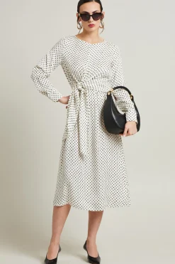 Abito in twill - Bianco