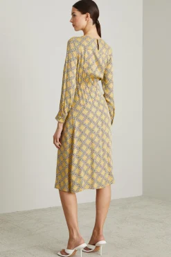 Abito in twill - Giallo Bianco