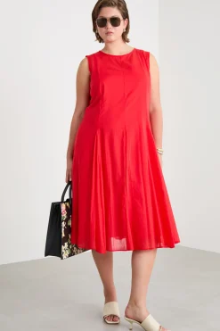 Abito in voile - Rosso
