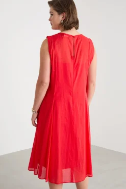 Abito in voile - Rosso