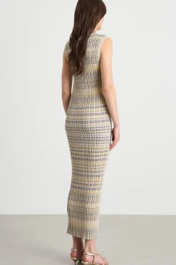 Abito lungo in maglia - Beige