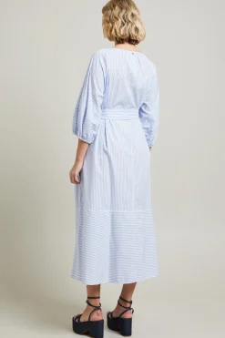 Abito maxi - Azzurro Bianco