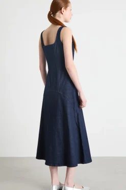 Abito midi in jeans - Blu