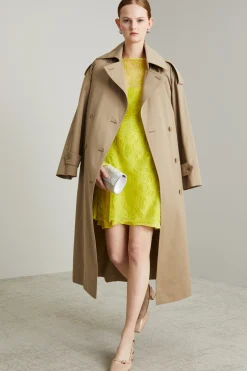 Abito mini in organza - Limone