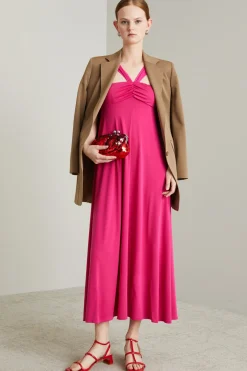 Abito svasato - Fucsia