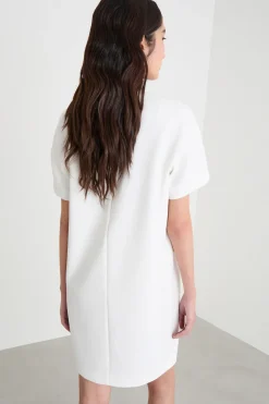 Abito T-shirt in cady - Bianco