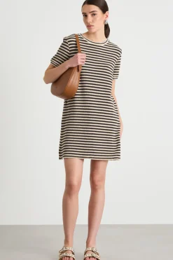 Abito T-shirt in jersey - Blu Bianco Beige