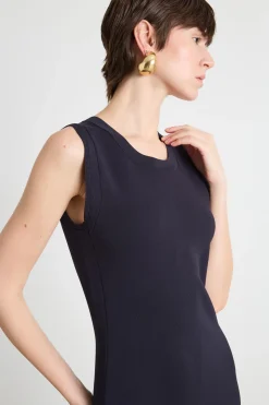 Abito tubino in maglia - Blu Notte