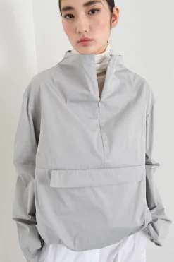 Anorak in taffettà tecnico - Grigio
