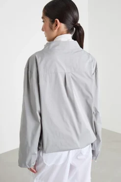 Anorak in taffettà tecnico - Grigio