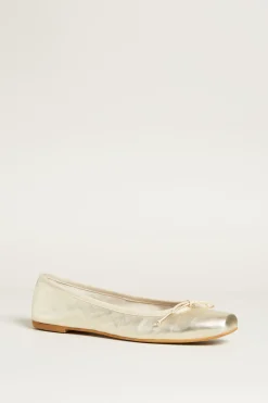 Ballerina in pelle - Oro